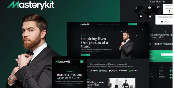 MasteryKit – Business Coach Elementor Template Kit